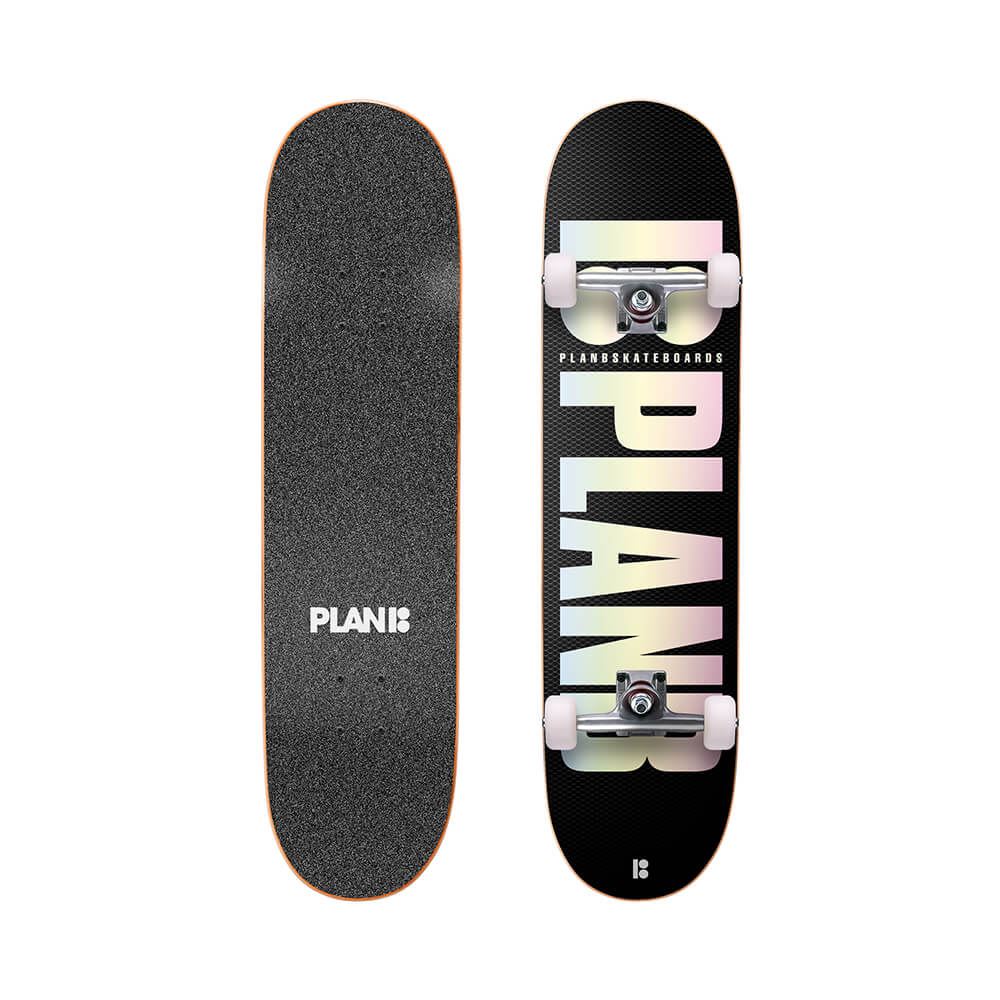 Plan B Og Honeycomb Black Plan B Complete Skateboard - 8.25" - Skatewarehouse.co.uk