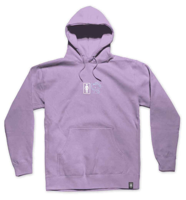 Girl Hello Kitty 50th Partners Hoodie Lavender - Skatewarehouse.co.uk