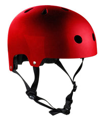 SFR Essentials Skateboard Bike Helmet - Gloss Metallic Red - Skatewarehouse.co.uk