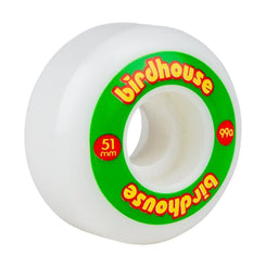 Birdhouse Skateboard Wheels Logo 99a (PK 4) Rasta - 51mm - OUTLET