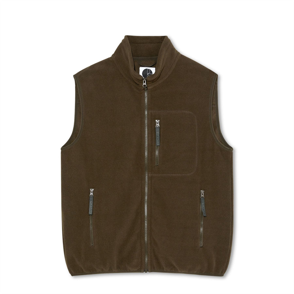 Polar Skate Co Basic Fleece Vest (Brown) - L