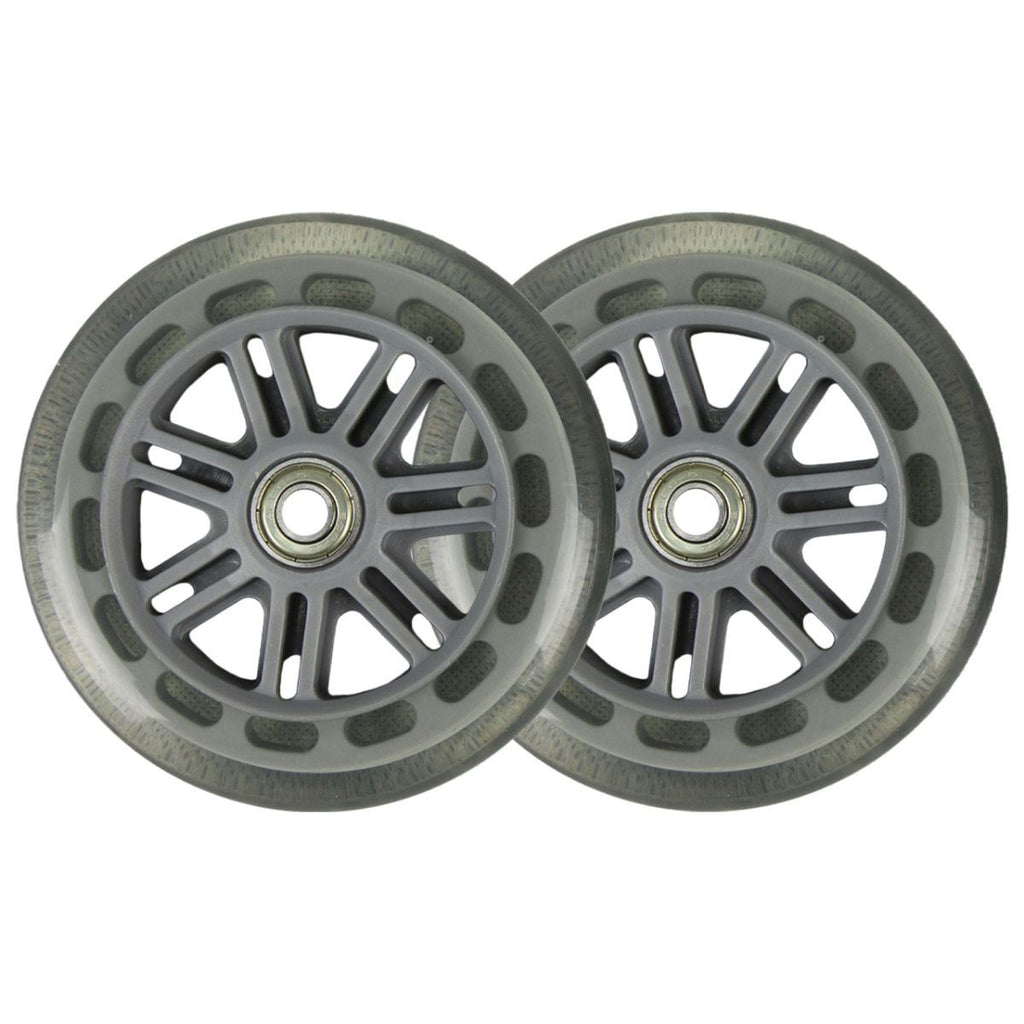 JD Bug Street 120 inc Bearings (2) - 120mm Clear Scooter Wheels