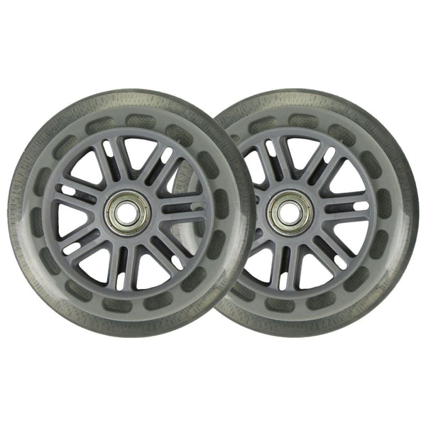 JD Bug Street 120 inc Bearings (2) - 120mm Clear Scooter Wheels