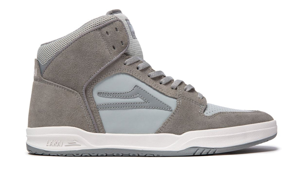 Lakai Telford Skate Shoes - Grey / Light Grey - Skatewarehouse.co.uk