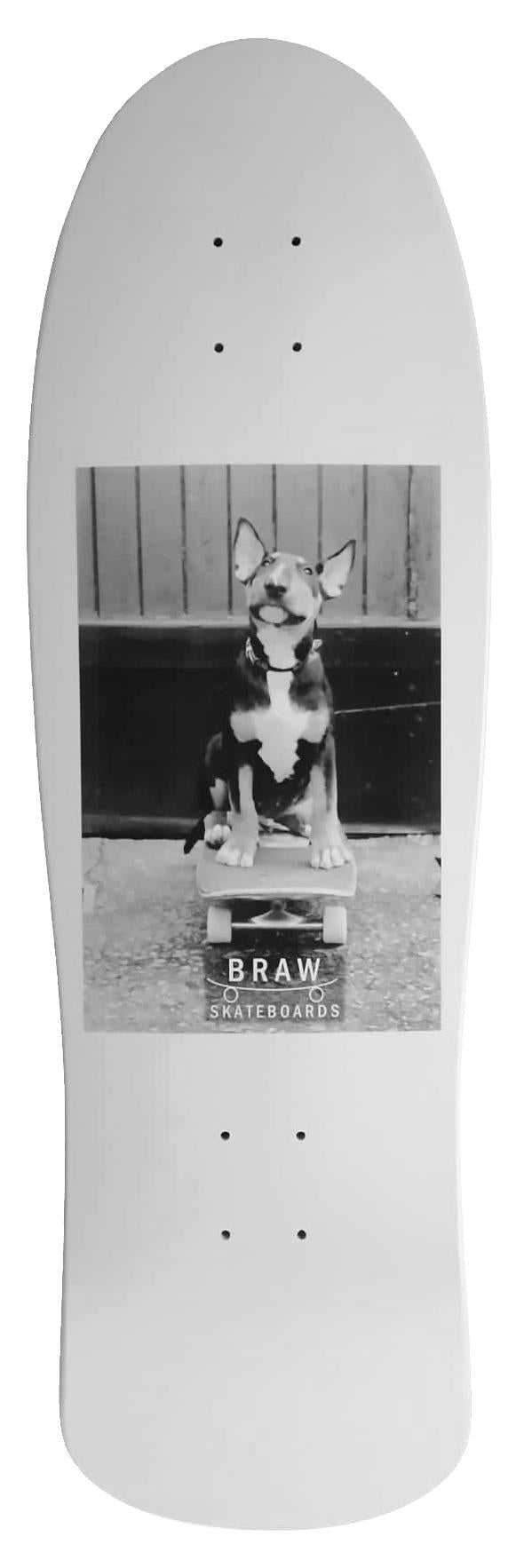 Braw Brawdog Shaped SurfSkate Cruiser Skateboard Deck - 10.0