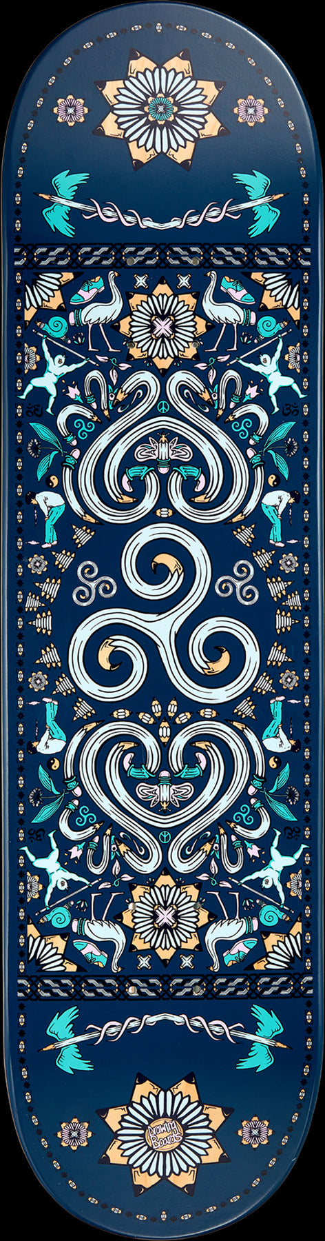 Drawing Boards Spiral Skateboard Deck - 8.0