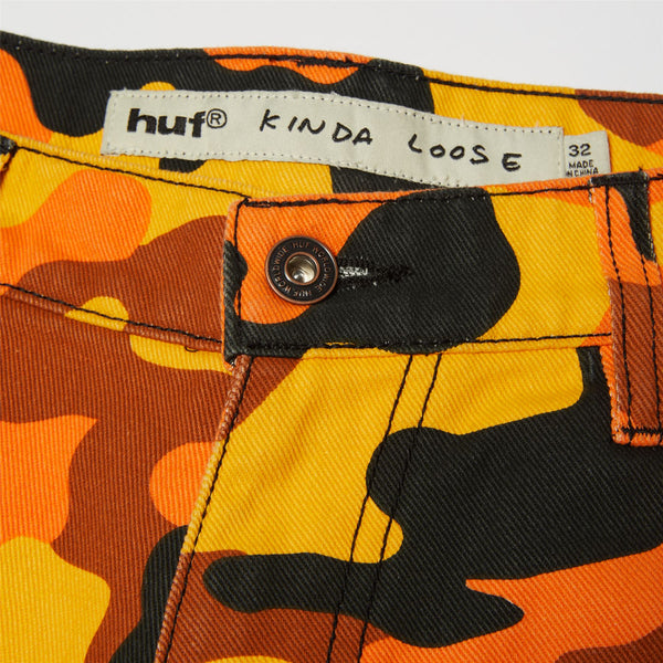 Kinda Loose Double Knee Camo Short (Lava)
