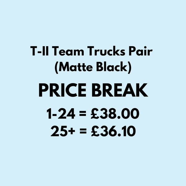 Thunder T-II Team (Matte Black) Skateboard Trucks - 149 (5.75