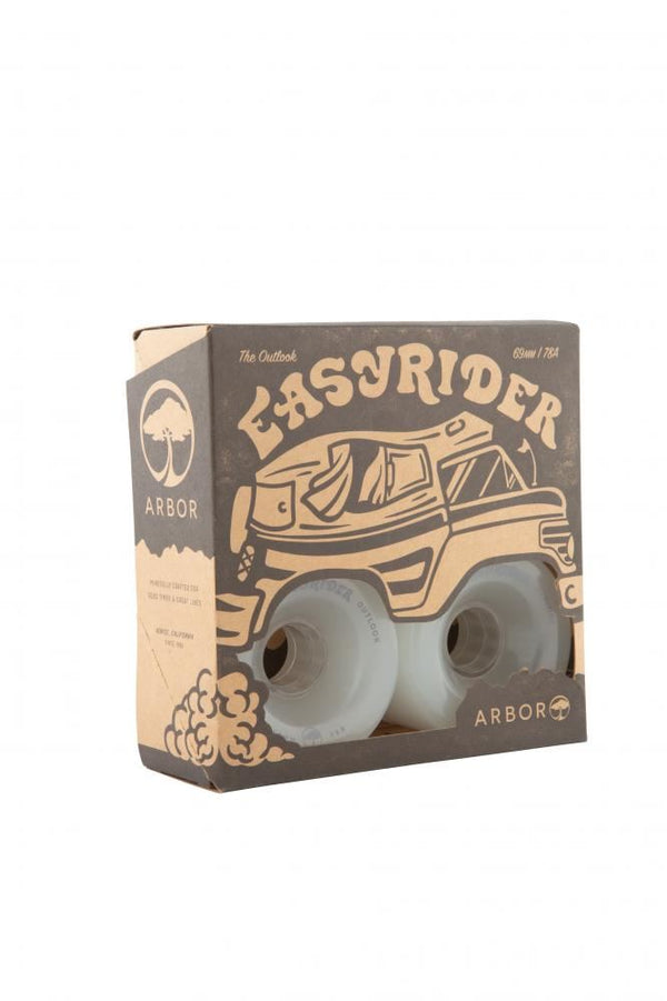Arbor Easyrider Skateboard Wheels Outlook 78a - Ghost White - Skatewarehouse.co.uk