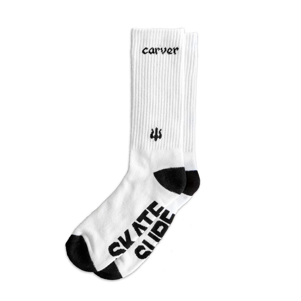 Carver Skateboards Carver Logo Socks - White