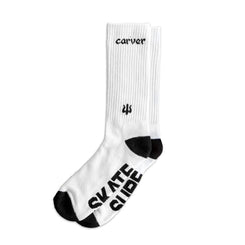 Carver Skateboards Carver Logo Socks - White