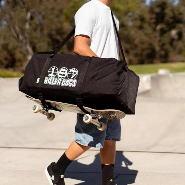 187 Killer Pads Arsenal Duffel Bag Black Arsenal - O/S - Skatewarehouse.co.uk