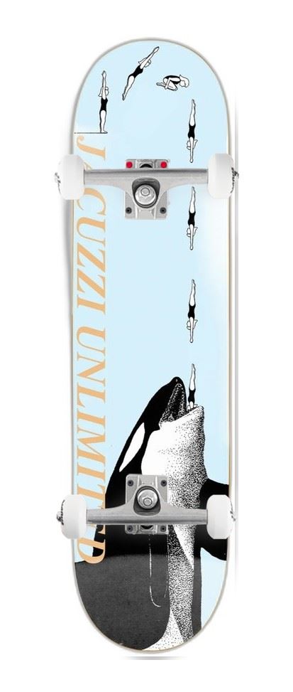 Jacuzzi Unlimited Jake Yanko High Dive EX7 Light Blue x Venom Custom Complete Skateboard - 8.25"
