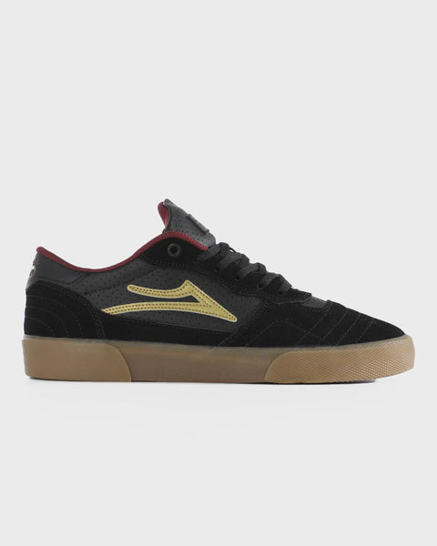 Lakai Cambridge Skate Shoes Bastien- Black - Skatewarehouse.co.uk