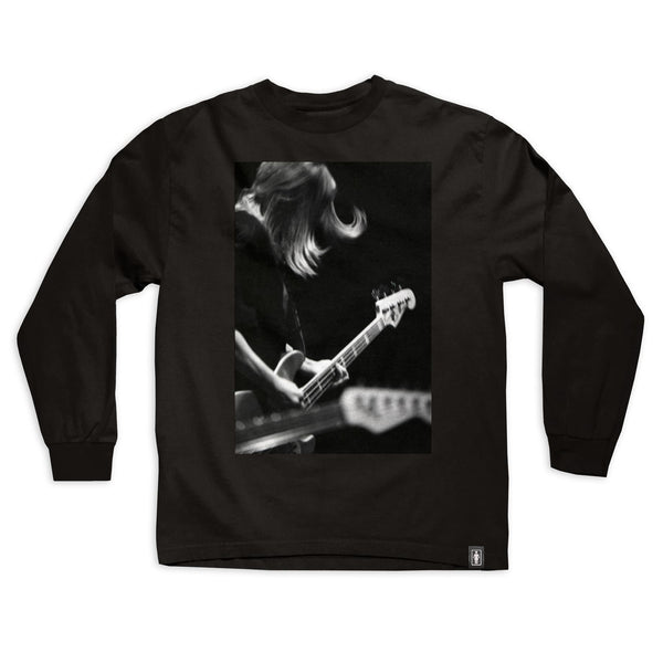 Girl Shot by Spike Kim Gordon Long Sleeve Tee Black - Skatewarehouse.co.uk