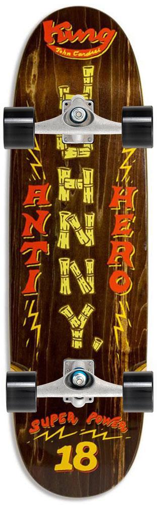 Antihero Cardiel Superpowered x Carver Custom Surf Skate Skateboard CX - 9.18