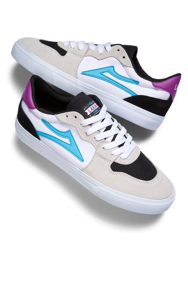 Lakai York Skate Shoes - White / Black - Skatewarehouse.co.uk