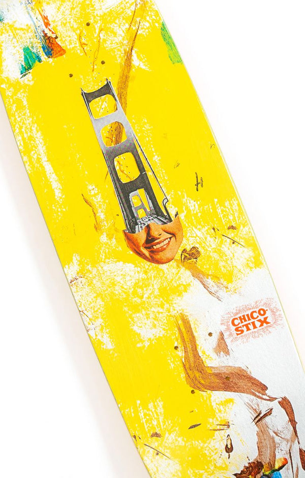 Chico Stix 'SF Smile' Popsicle Skateboard Deck - 8.25