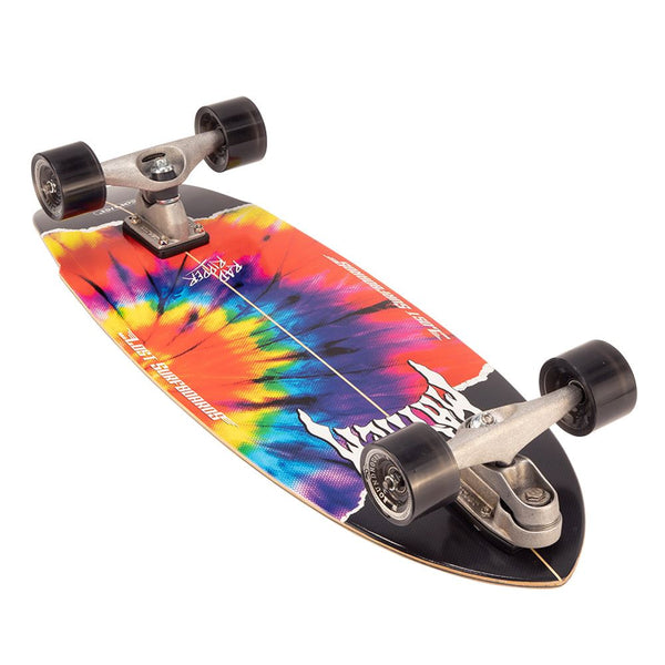 Carver ...Lost Rad Ripper Tie Dye Surfskate Cruiser Skateboard C7 - 10.5