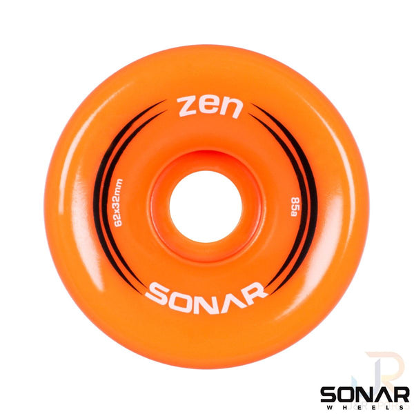 Sonar (4) Zen - Orange - / 85a Skateboard Wheels - 62mm