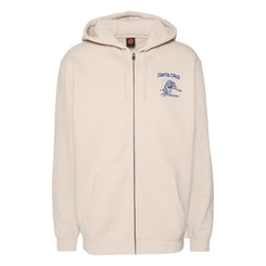 Santa Cruz Hood Salba College Tiger Zip Hood - Oat - Skatewarehouse.co.uk