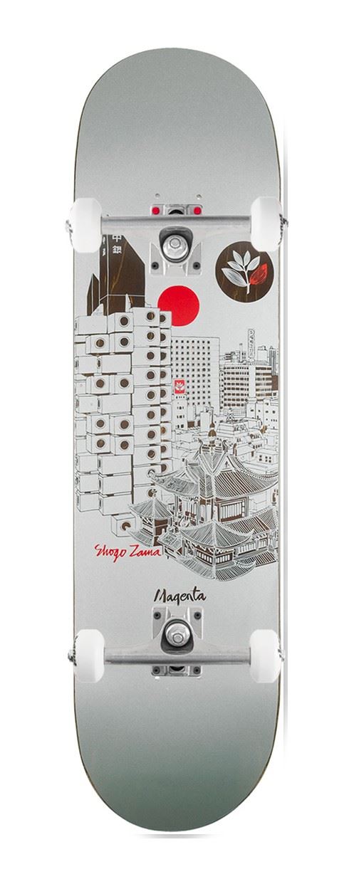 Magenta Shogo Zama 'Rooftop' Series x Venom Custom Complete Skateboard - 8.4