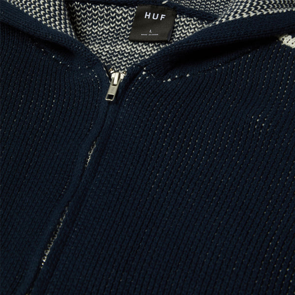 HUF Token Zip Hooded Sweater (Navy)
