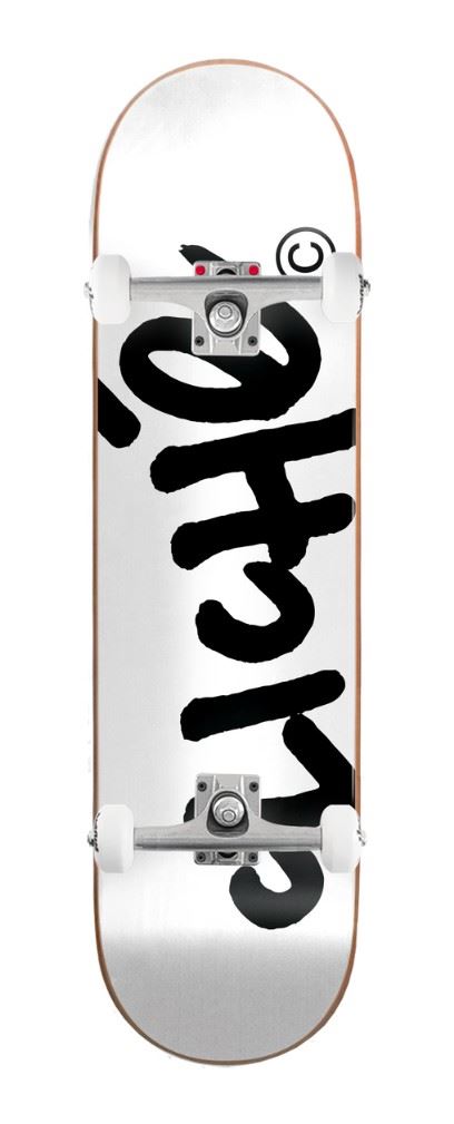 Cliché Handwritten White / Black x Venom Custom Complete Skateboard - 8.25