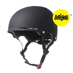 Triple Eight Helmet Gotham Helmet MIPS - Black Matte - Skatewarehouse.co.uk