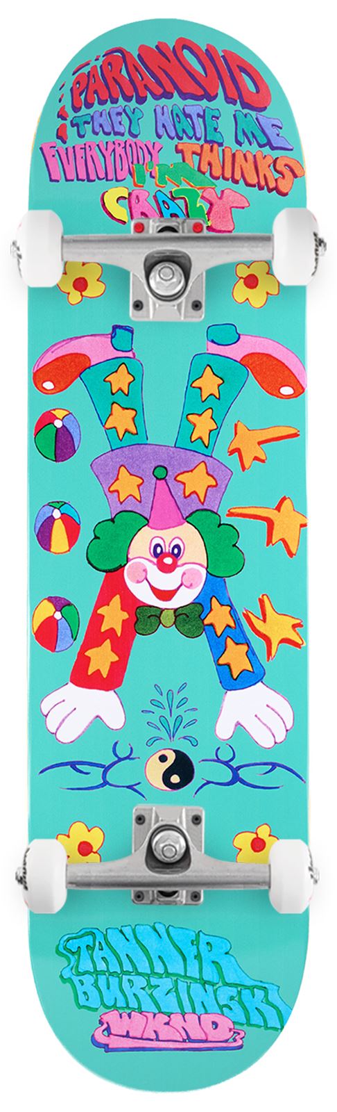 WKND Tanner Burzinski 'Paranoid' (MC) x Venom Custom Complete Skateboard - 8.25
