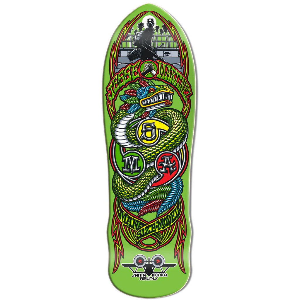 SMA Jesse Martinez Snake Green Dip ( X ) WB / W/LOA Complete Skateboard - 9.875" - Skatewarehouse.co.uk
