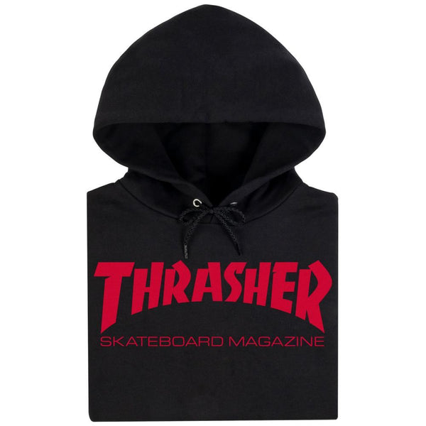 Thrasher Hoody Skate Mag - Black / Red - Skatewarehouse.co.uk