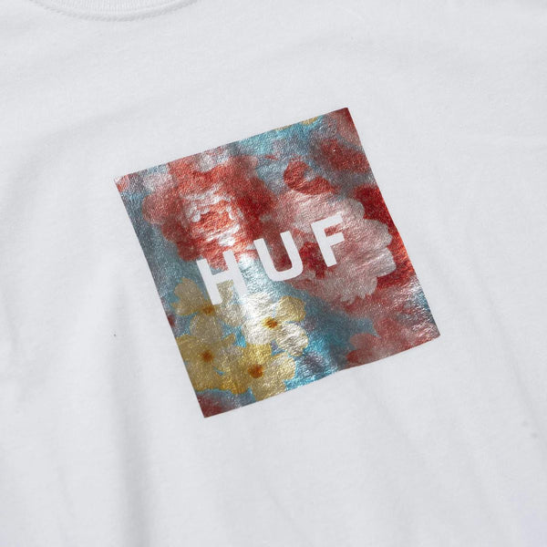 HUF Foil Flower Box Logo S / S Tee (White) - S