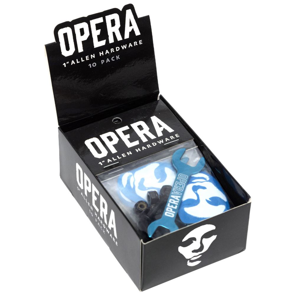 Opera 1" Allen Hardware 10Pk Black / Blue 1"