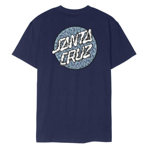 Santa Cruz T-Shirt Other Alive Dot T-Shirt - Midnight Blue - Skatewarehouse.co.uk
