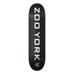 Zoo York OG 95 Logo Block Black / White / Grey Skateboard Deck - 7.3"