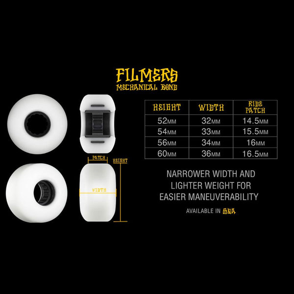 BONES Skateboard Wheels • All Terrain Formula • ATF • Filmers • • 80A (Spring '26)