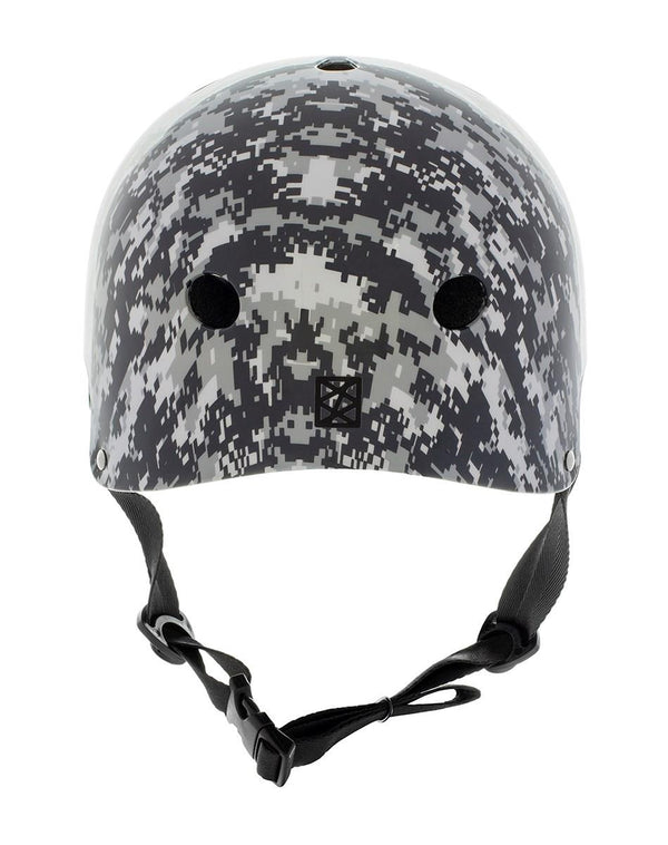 Slamm Scooters Logo Helmet - Grey Camo - Skatewarehouse.co.uk