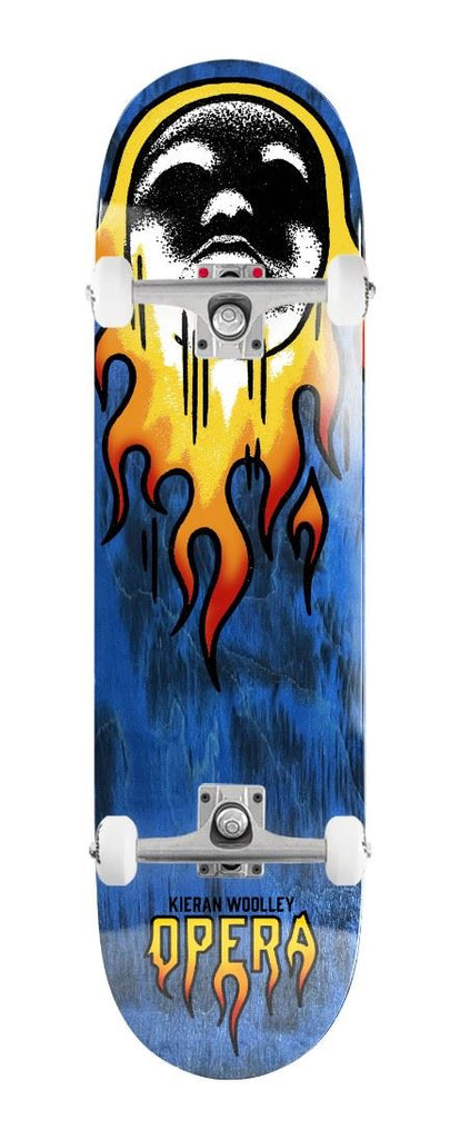 Opera Kieran Woolley Flame EX7 Blue Bleed x Venom Custom Complete Skateboard - 8.5"