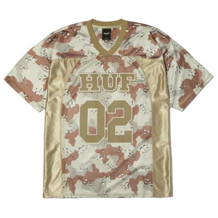 HUF Camo Football Jersey (Brown)