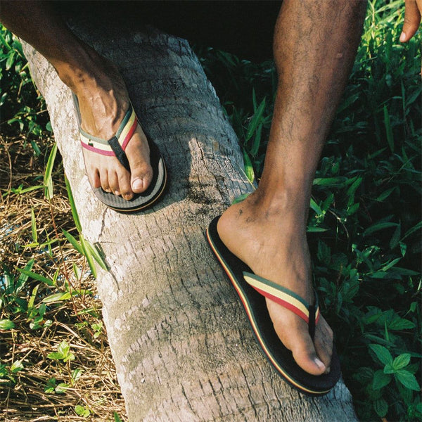 Indosole - Mens Flip Flops - Easy Living - Reggae Shoes
