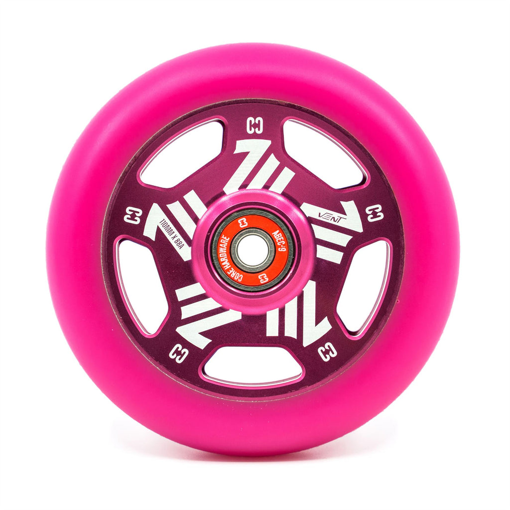 CORE Vent Hollow 110mm Stunt Scooter - Pink Scooter Wheels