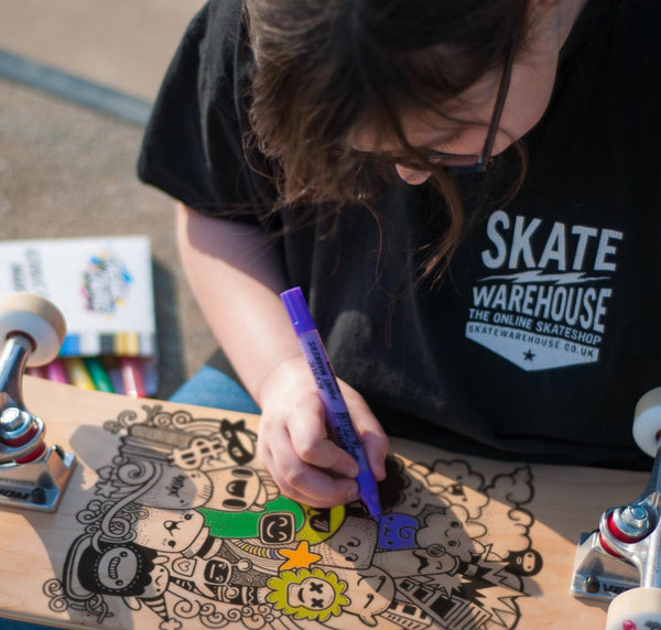 Venom Skateboards Complete Skateboard & Pens Natural - 8