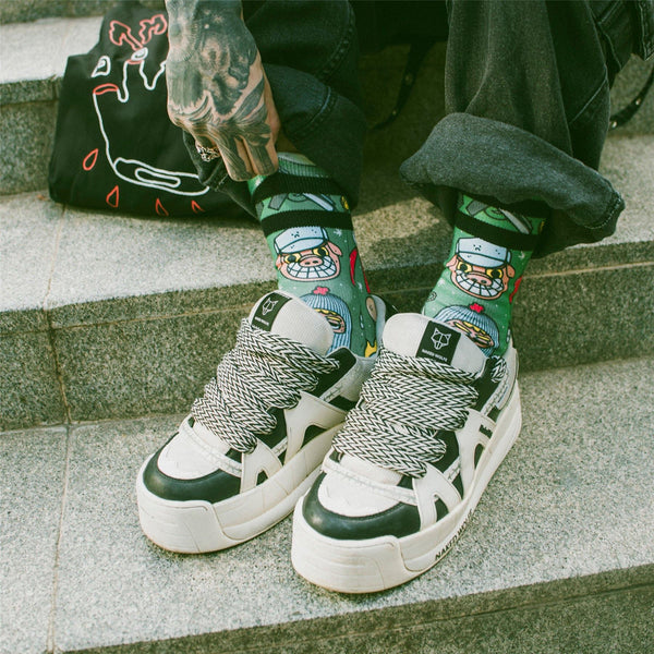 American Socks Heist Havoc - Mid High Socks