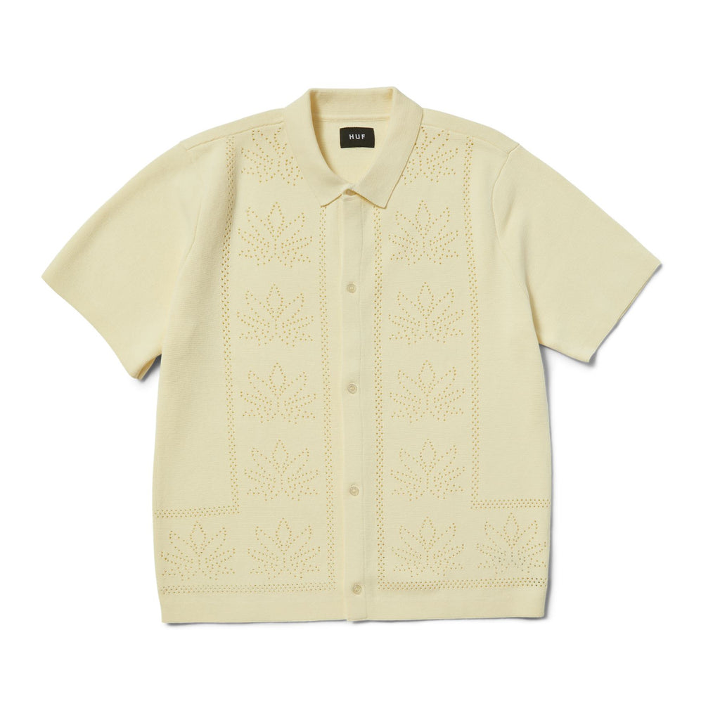 Plantlife Perforated S / S Knit Top (Natural)