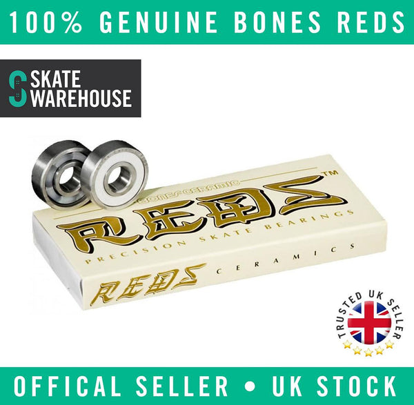 Bones Ceramic Super Reds Bearings - Skatewarehouse.co.uk