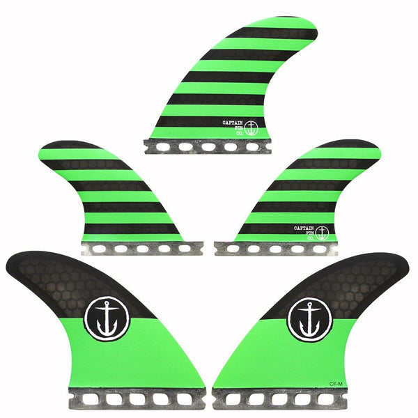 Captain Fin Co - CF Series 5 - Medium - Black / Green (Futures) - M