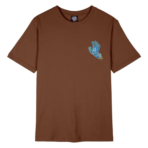 Santa Cruz Womens T-Shirt Tubular Hand T-Shirt - Sepia - Skatewarehouse.co.uk