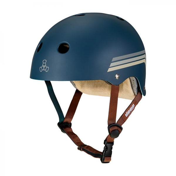 Triple Eight Helmet x Grl Swrl Deep Cover - Blue / Grey - Skatewarehouse.co.uk