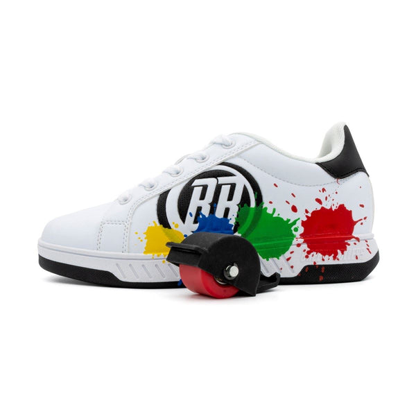 Breezy Rollers Splatter - White / Black / Multicoloured - Skatewarehouse.co.uk